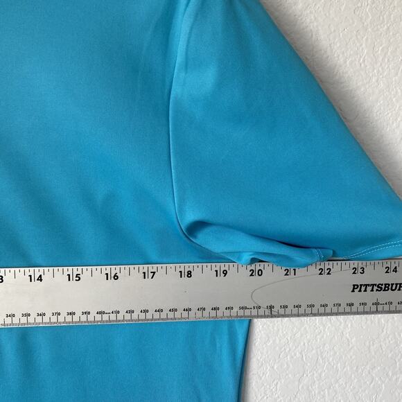 Tommy Bahama Golf Teal‎ XL Dress Knee Length UPF 50 Moisture Wicking Quick Dry - Picture 4 of 7